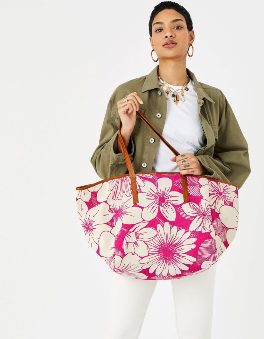 Women Accessorize Bags & Totes | Perla Print Cotton Bag