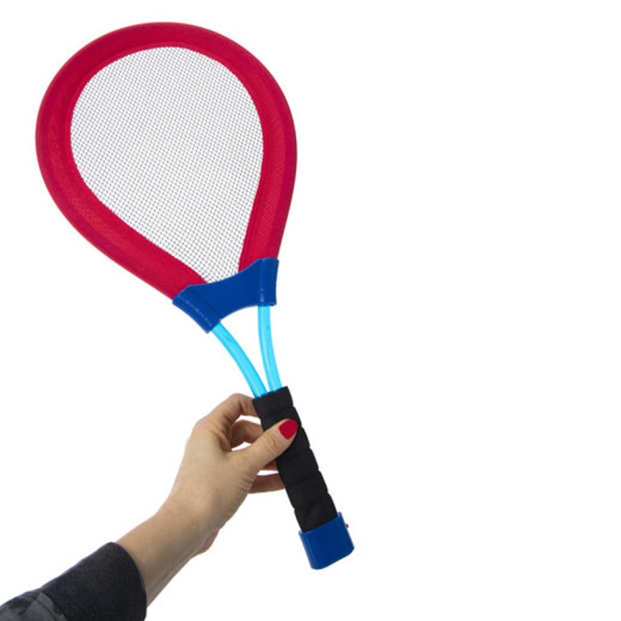 Pool Fun HIGHFIVE | Light-Up Badminton Racquets & Birdie Set Red