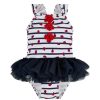 Kids Mothercare Swimsuits For Girls | Stripe Tutu Swimsuit Ladybird