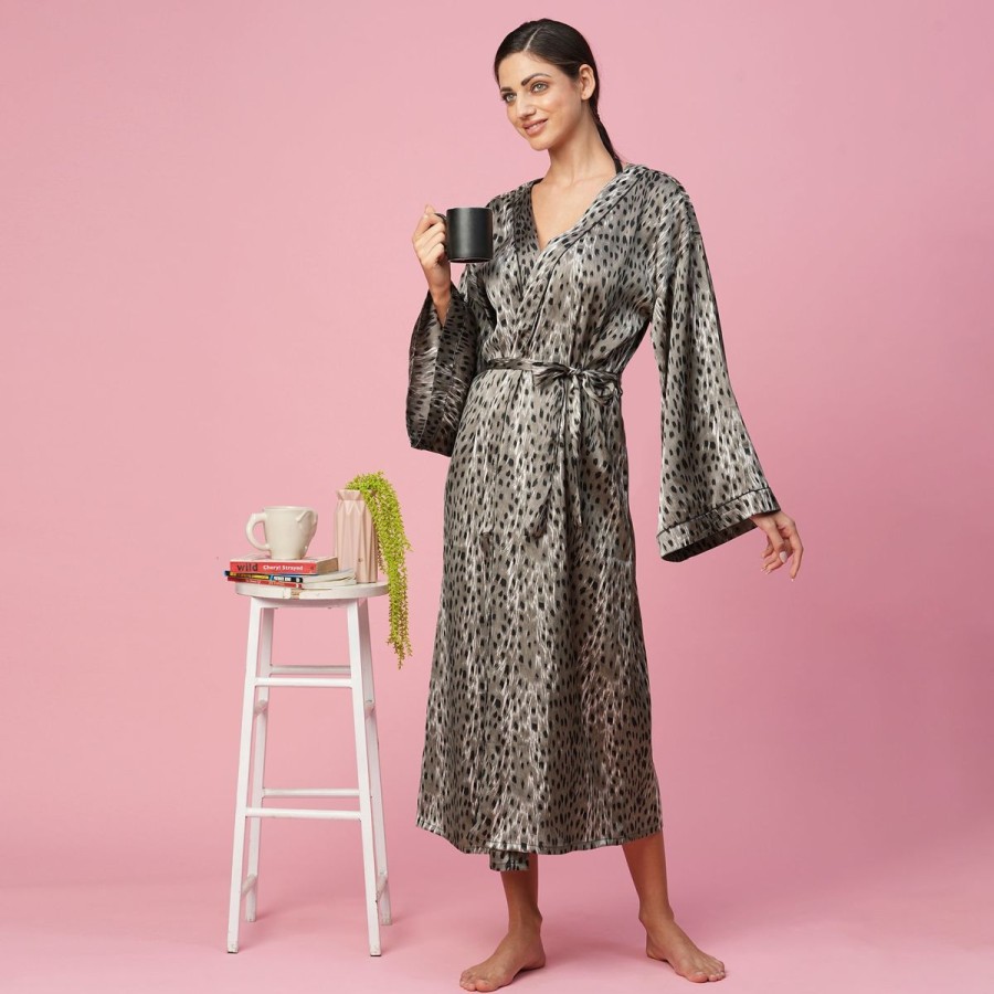 Women The Beach Company Nightwear | Satin Long Wrap