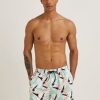 Men Matalan Swimwear And Board Shorts | Brush Stroke Swim Shorts Pink