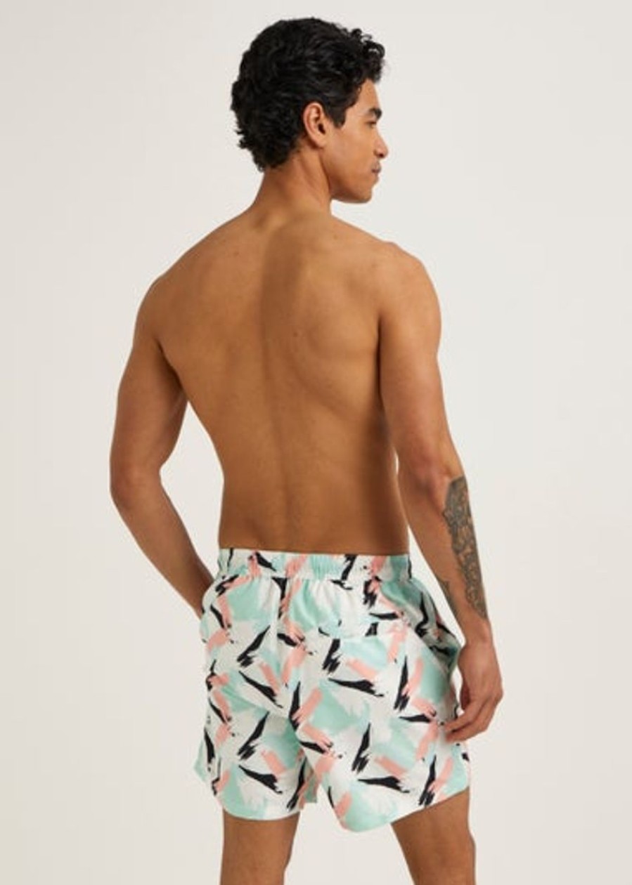 Men Matalan Swimwear And Board Shorts | Brush Stroke Swim Shorts Pink