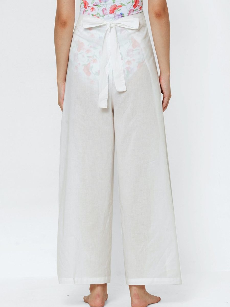 Women Esha Lal Beachwear | Hope Island Wrap Pants White