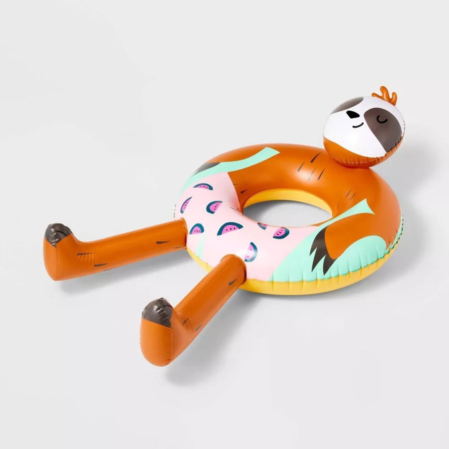 Pool Fun Sun Squad™ | Sloth Pool Float With Legs