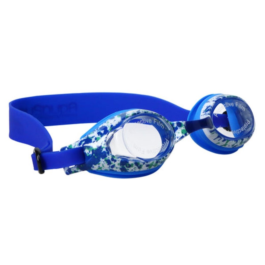 Kids HIGHFIVE Swimming Goggles | Blue Splatter Printed Swim Goggles