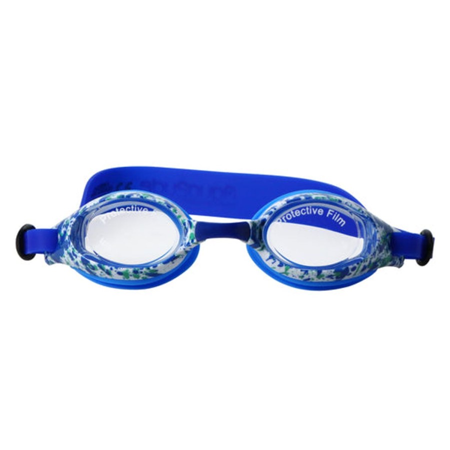 Kids HIGHFIVE Swimming Goggles | Blue Splatter Printed Swim Goggles