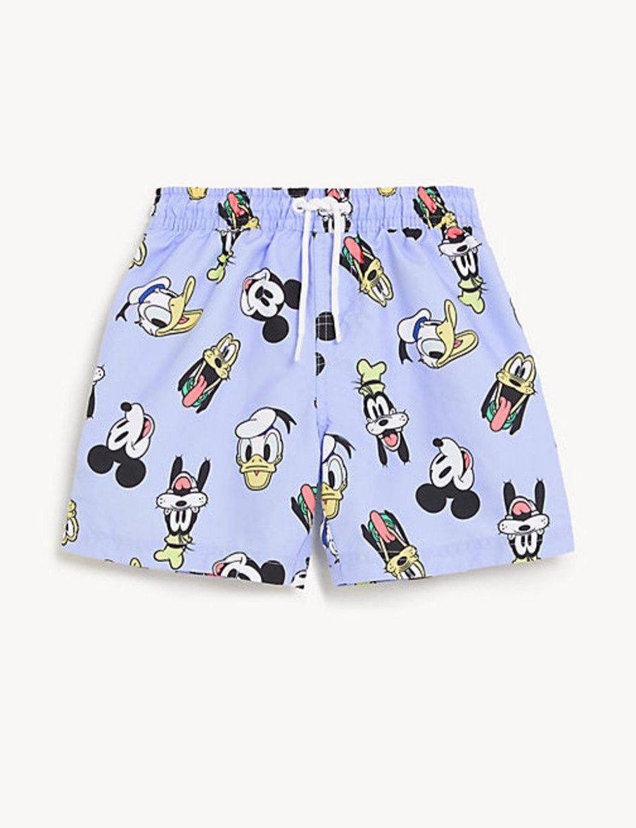 Kids Marks & Spencer Swimsuits For Boys | Mickey™ Swim Shorts Blue Mix