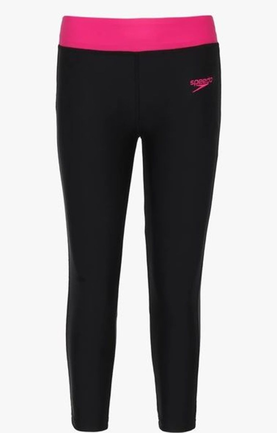 Kids Speedo Swimsuits For Girls | Speedo Active Swim Capri - Jr Black/Electric Pink