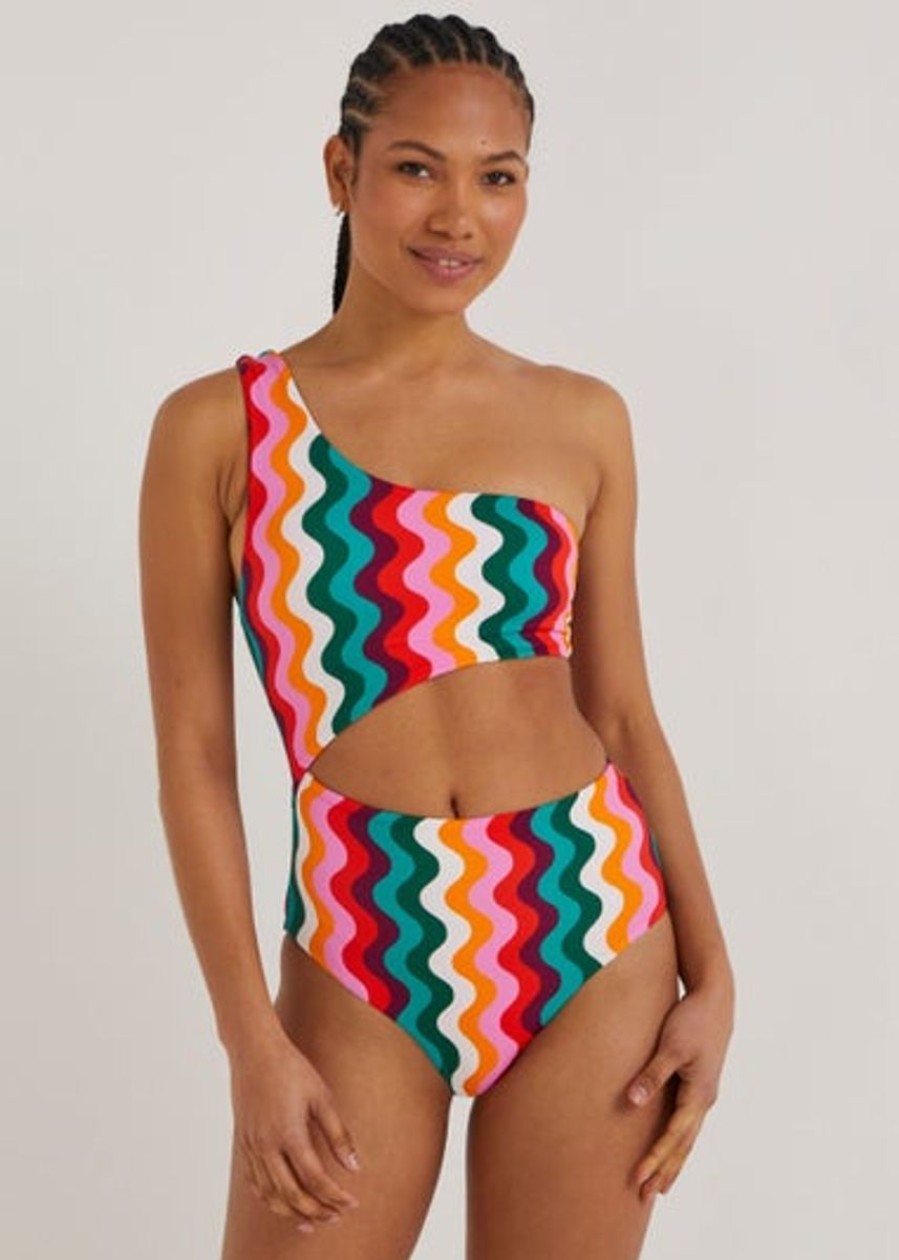 Women Be Beau Swimwear | Wiggle One Shoulder Swimsuit