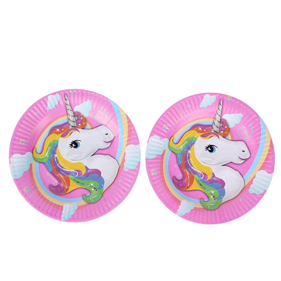 Pool Fun The Beach Company | Unicorn Paper Plates (Pack Of 9)