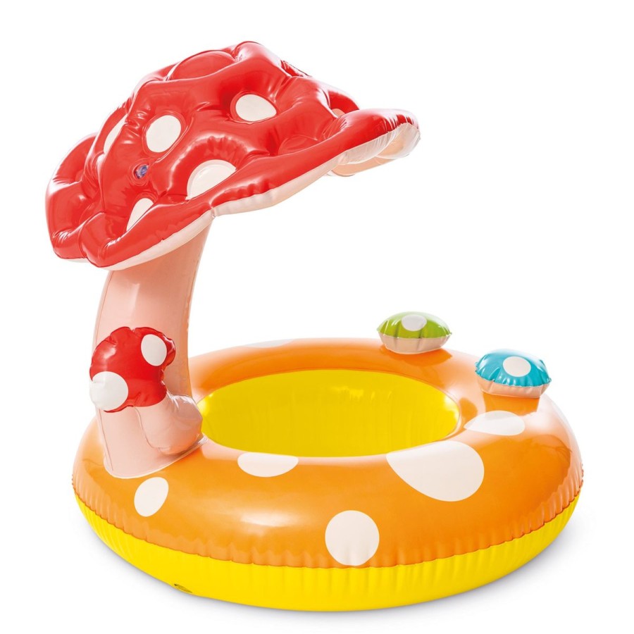 Kids The Beach Company Swim Rings & Seats | Mushroom Inflatable Baby Float Yellow