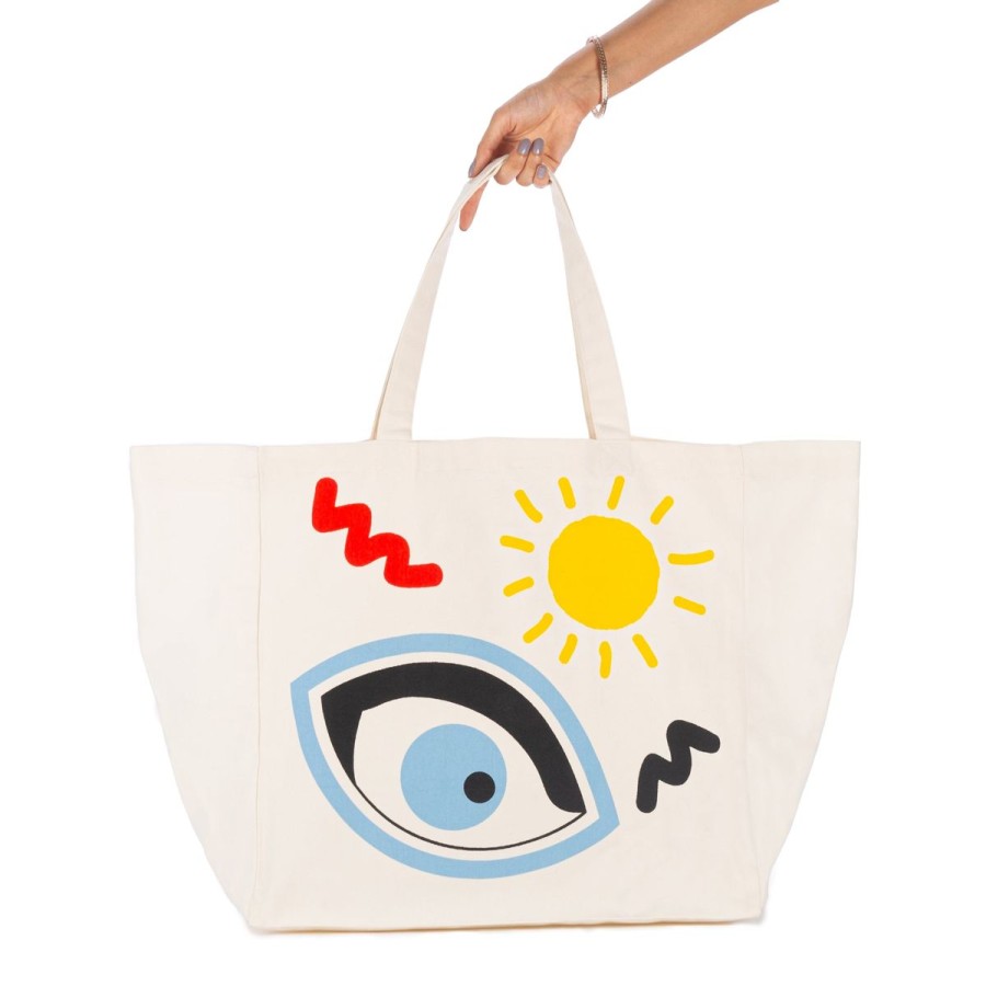 Women Pallavi Swadi Travel Accessories | Evil Eye Tote Bag