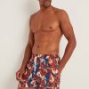 Men Matalan Swimwear And Board Shorts | Orange Floral Swim Shorts