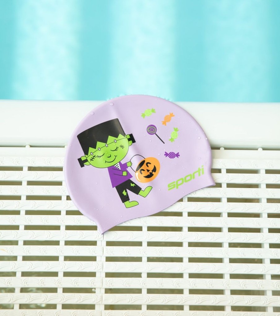 Kids Sporti Swimming Caps | Silicone Swim Cap Jr. Young Frankenstein