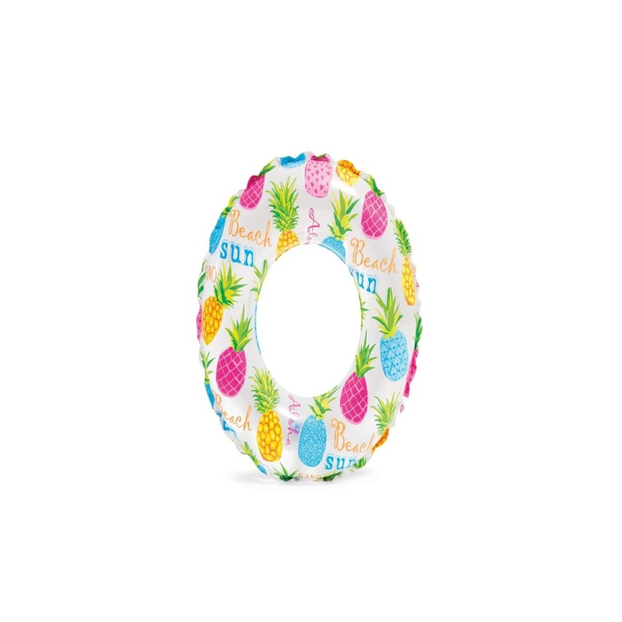 Kids The Beach Company Swim Rings & Seats | Lively Print Transparent Ring Aloha