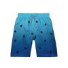 Kids Mothercare Swimsuits For Boys | Blue Ombre Turtle Board Shorts