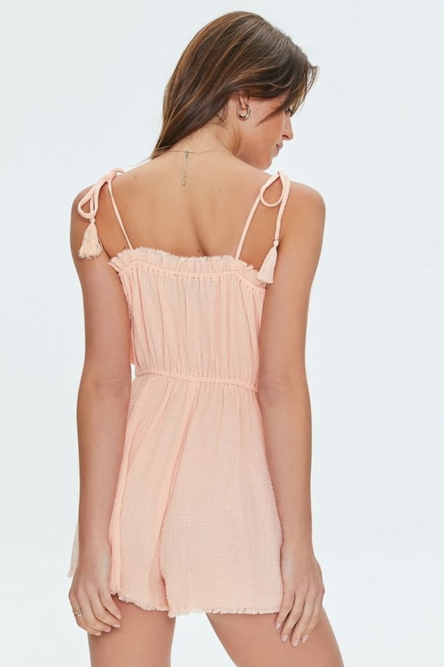 Women Forever21 Beachwear | Peach Playsuit Georgia Peach