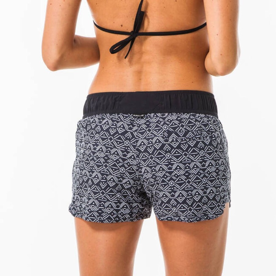 Women Decathlon Bikini Sets | Tini Ethni Board Shorts Black/ Multi