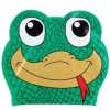 Kids Sporti Swimming Caps | Sporti Gecko Latex Swim Cap Green