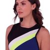 Women South Beach Activewear | South Beach Cross Back Neon Stripe