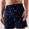 Men Marks & Spencer Swimwear And Board Shorts | Quick Dry Embroidered Swim Shorts Dark Navy