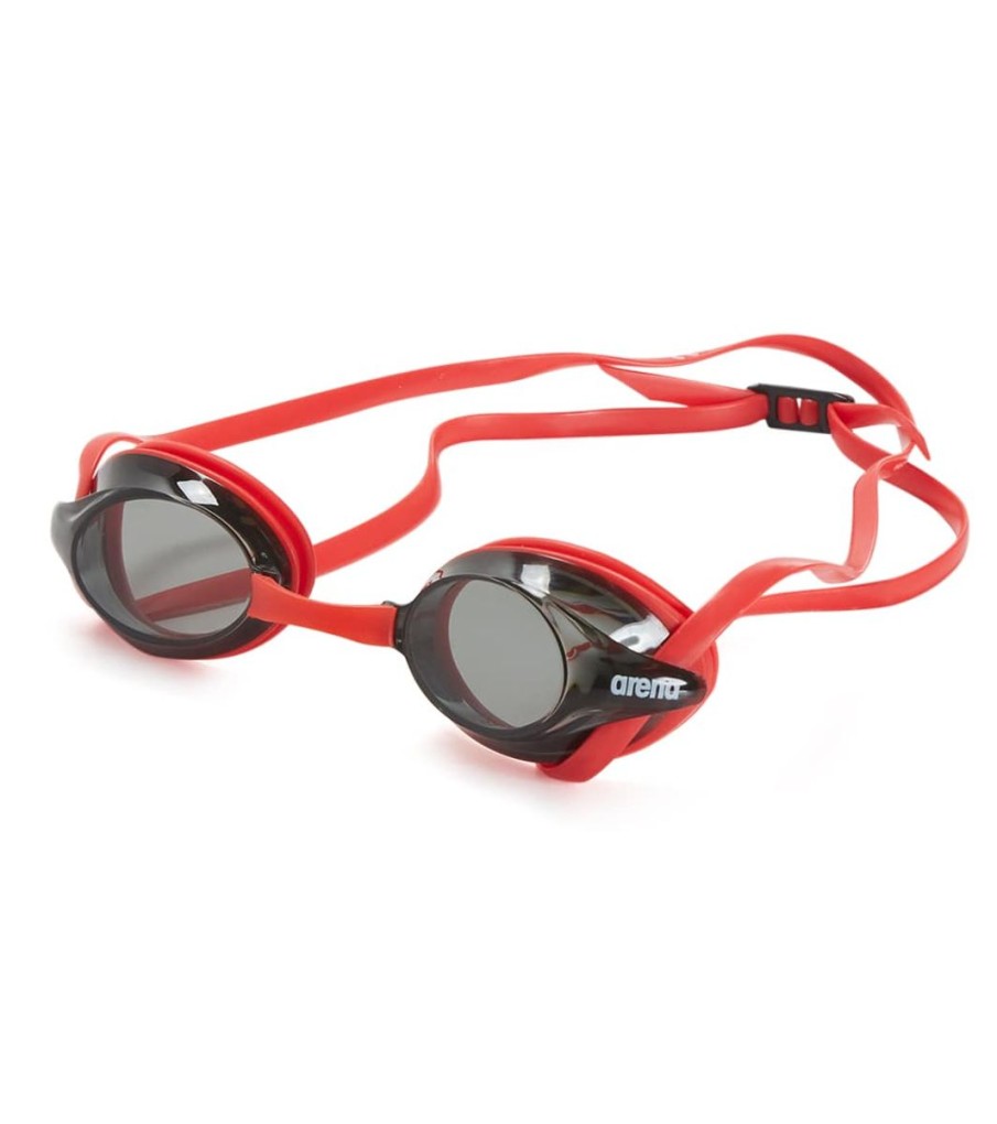 Men Arena Swimming Goggles | Drive 3 Goggle Red/Smoke