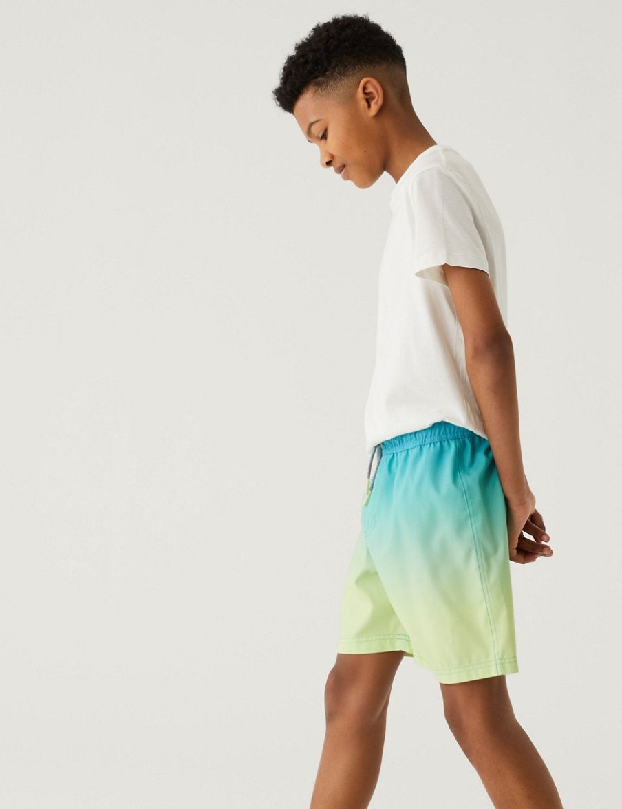 Kids Marks & Spencer Swimsuits For Boys | Ombre Swim Shorts Multi