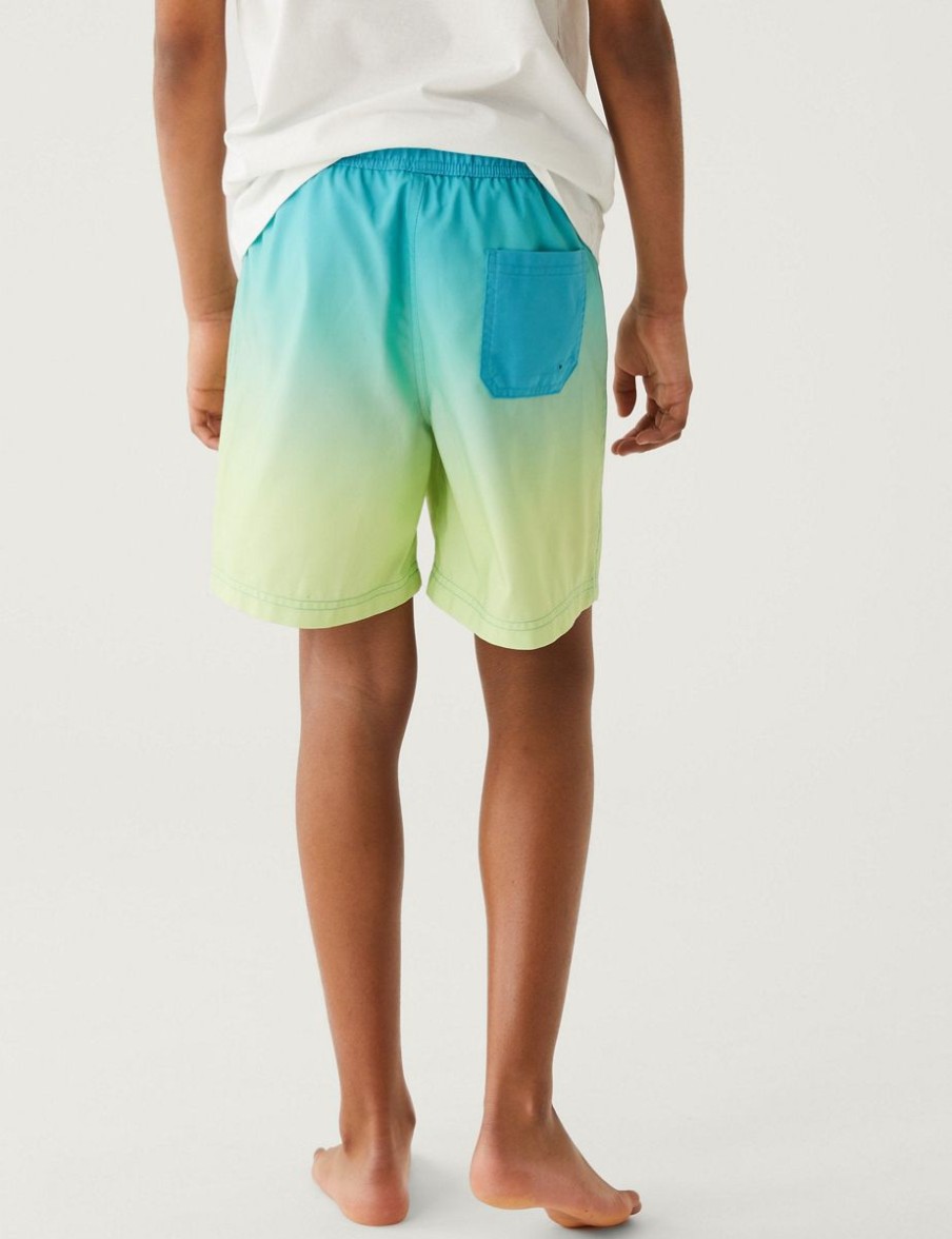 Kids Marks & Spencer Swimsuits For Boys | Ombre Swim Shorts Multi