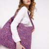 Women Vero Moda Bags & Totes | Animal Print Cotton Tote Bag Purple