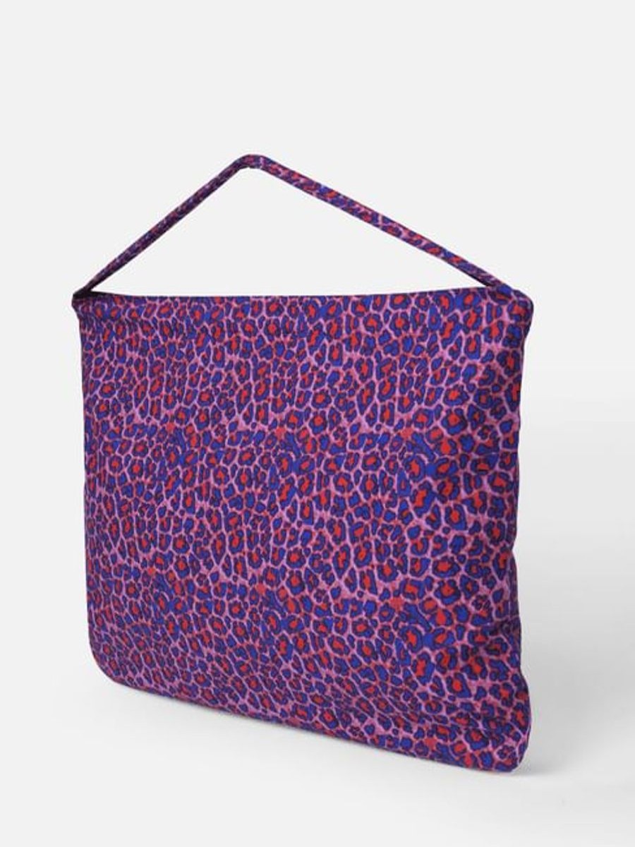 Women Vero Moda Bags & Totes | Animal Print Cotton Tote Bag Purple