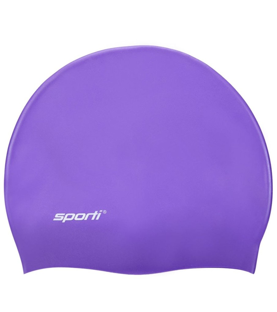 Swim Equipment Sporti | Sporti Silicone Swim Cap Purple