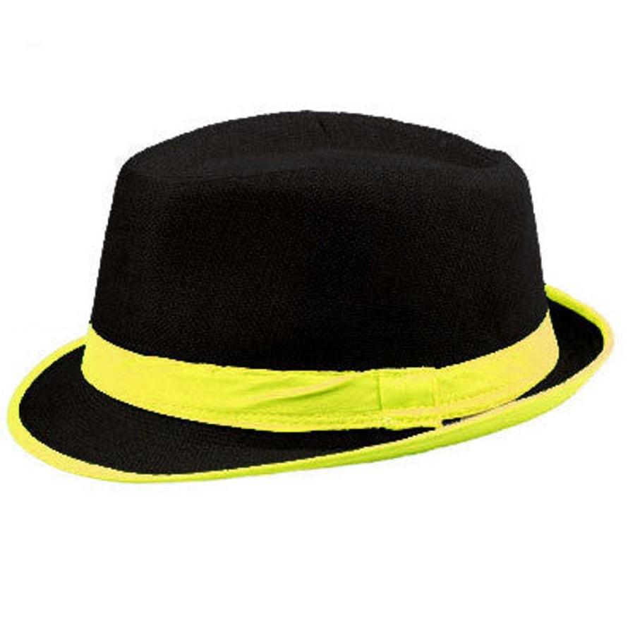 Men The Beach Company Hats | Neon Fedora Hat