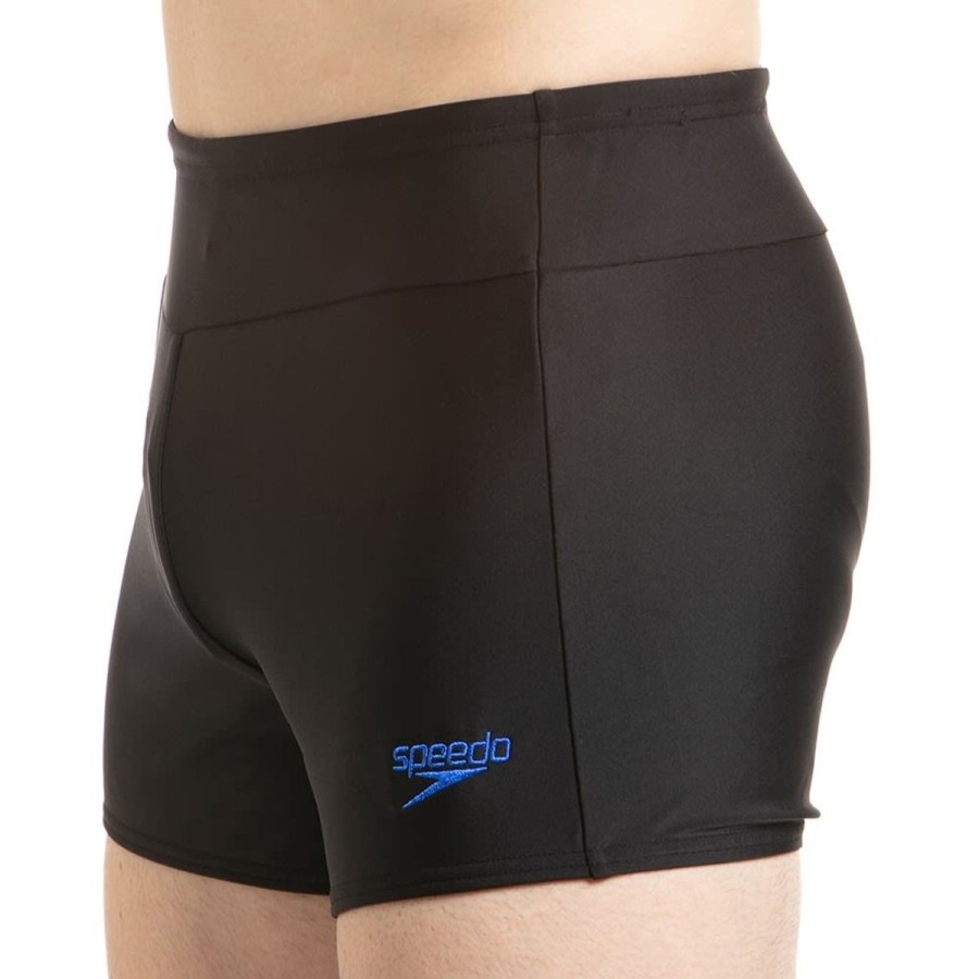 Men Speedo Swimwear And Board Shorts | Speedo Essential Houston Aquashort Black/Beautiful Blue