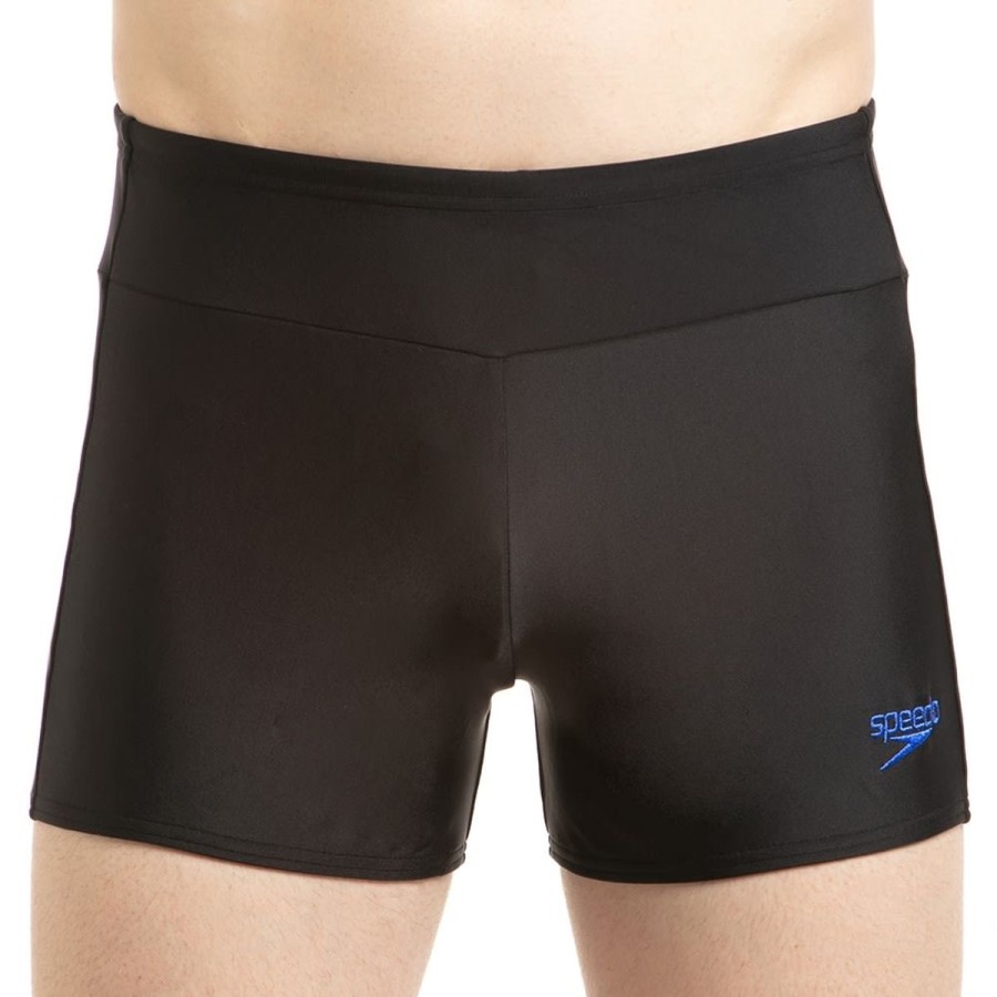 Men Speedo Swimwear And Board Shorts | Speedo Essential Houston Aquashort Black/Beautiful Blue