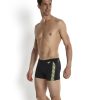 Men Speedo Swimwear And Board Shorts | Speedo Monogram Aquashort Black/Fluo Yellow