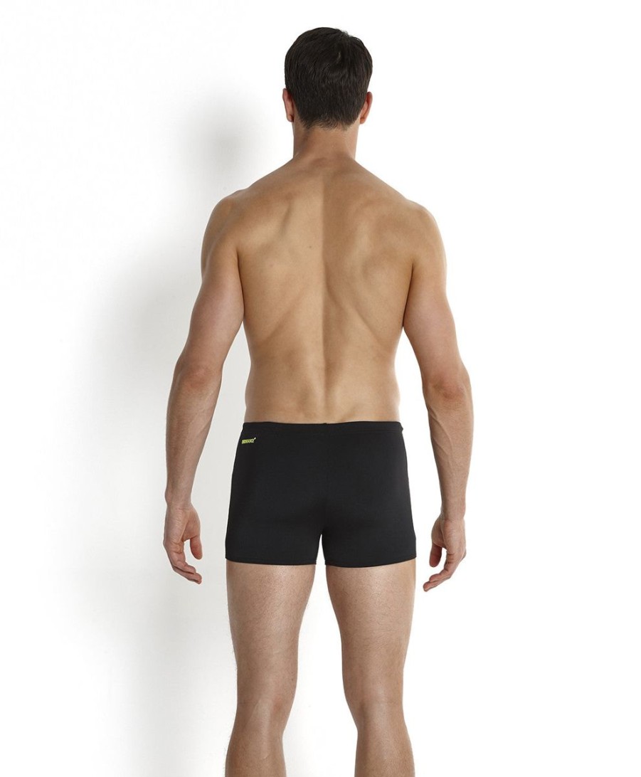 Men Speedo Swimwear And Board Shorts | Speedo Monogram Aquashort Black/Fluo Yellow