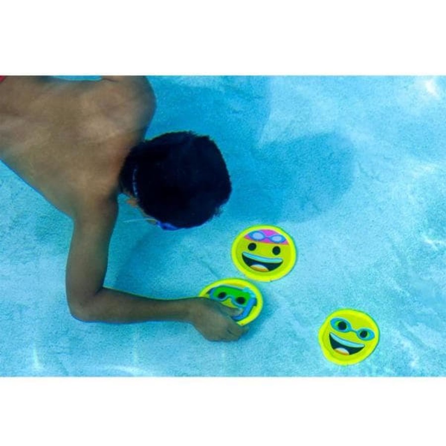 Kids Poolmaster Pool Floats & Games | Emoji Dive Discs (Pack Of 3)