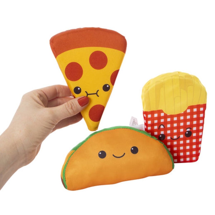 Kids HIGHFIVE Pool Floats & Games | Assorted Foodie Splash Balls 3-Pack Pizza/ Taco/ Fries