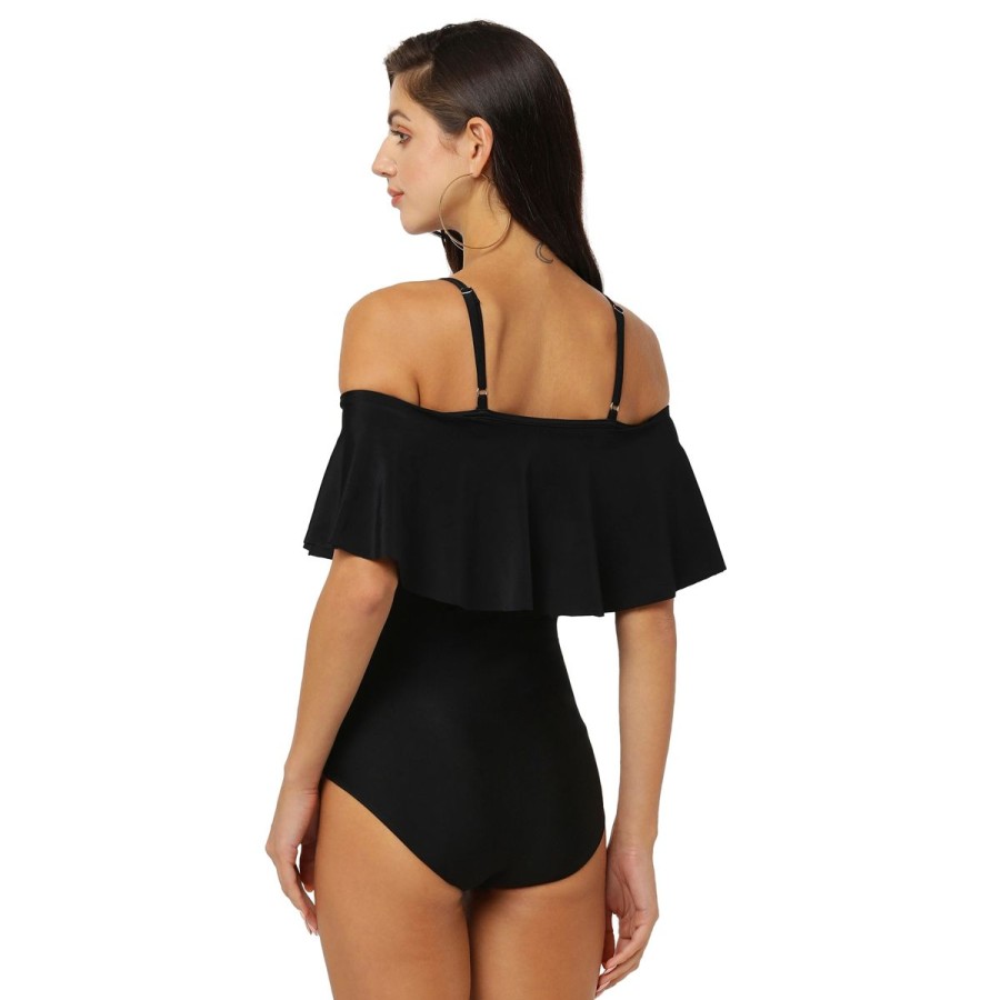 Women Nidhi Munim Swimwear | Off Shoulder Flouncy Swimsuit