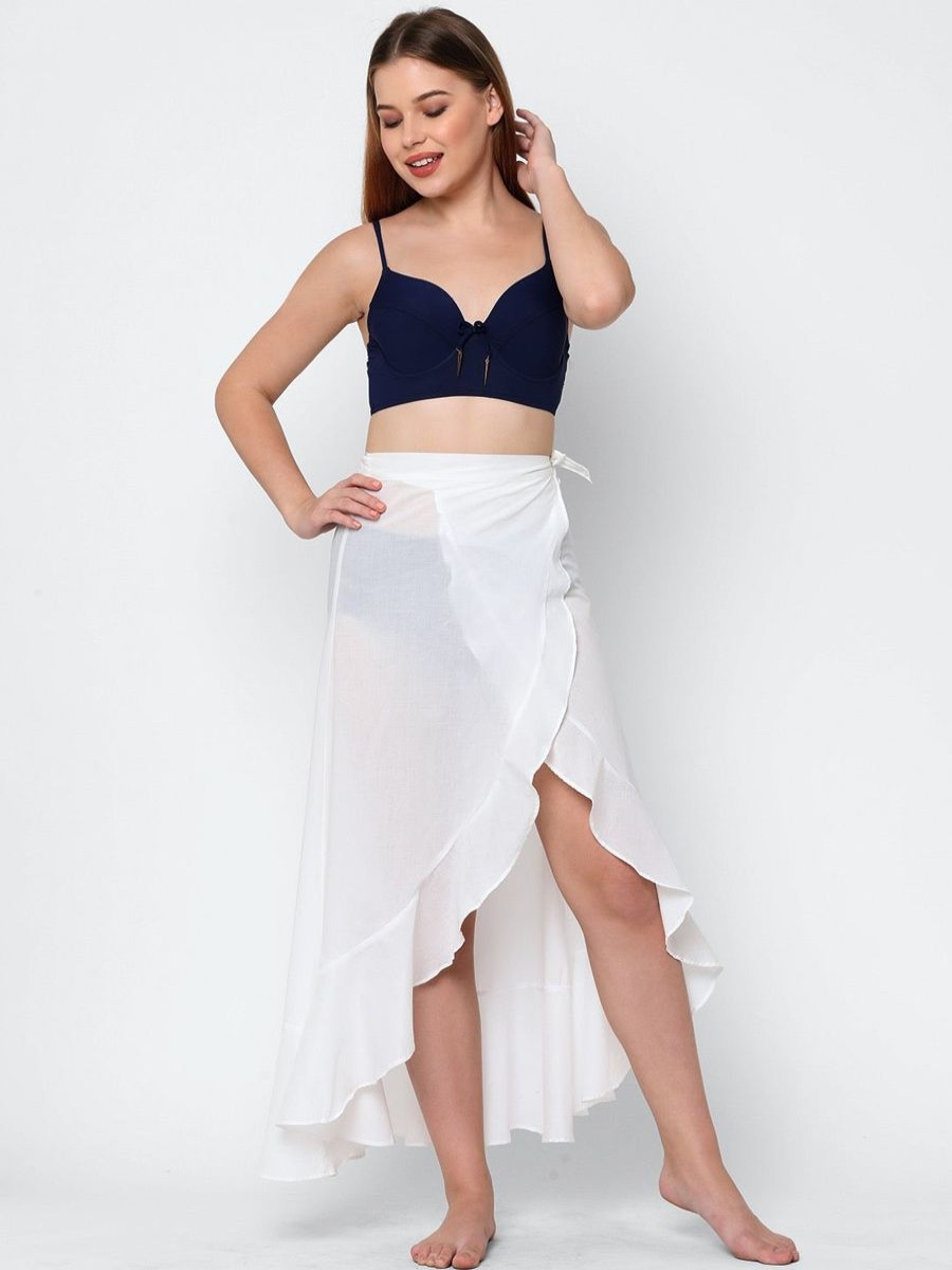 Women Esha Lal Beachwear | Neill Island Wrap Ruffle Skirt