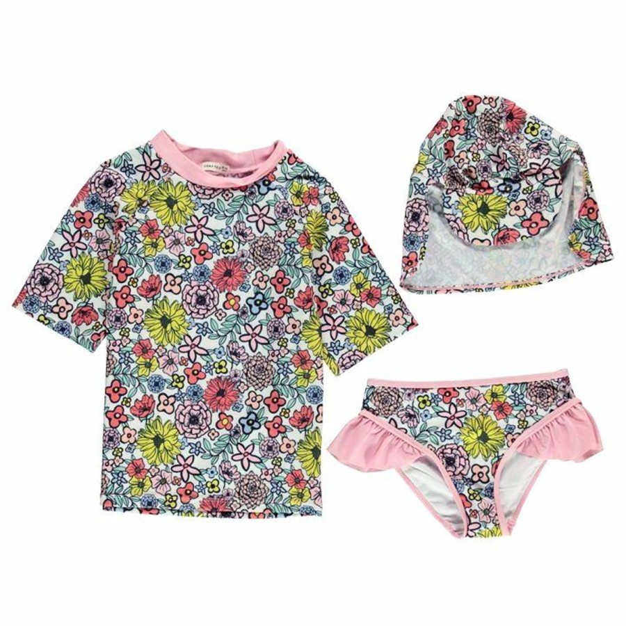 Kids The Beach Company Swimsuits For Girls | 3-Piece Swim Set Girls