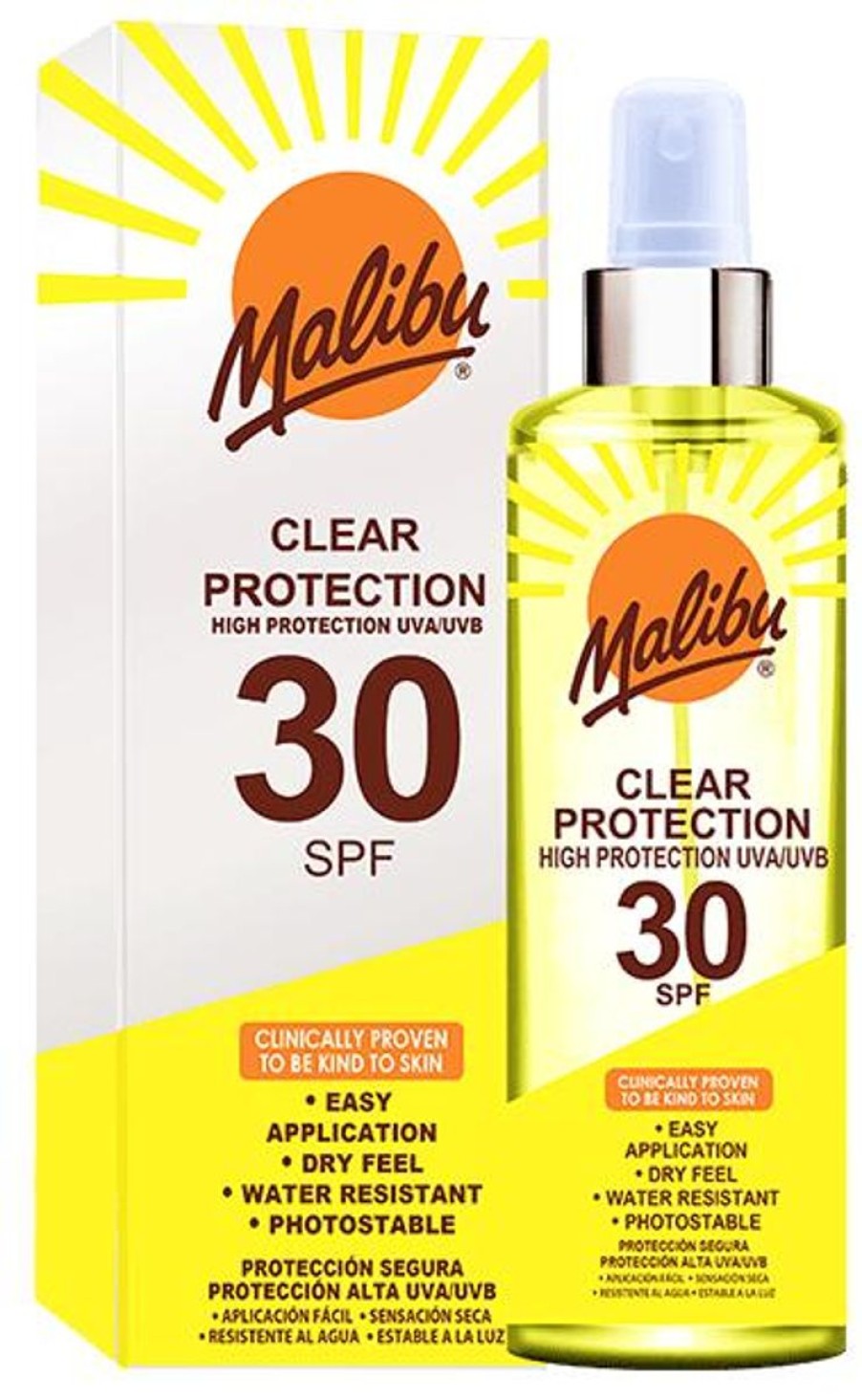 Women Malibu Sun Suncare | Spf30 Clear Protection Spray - 250Ml