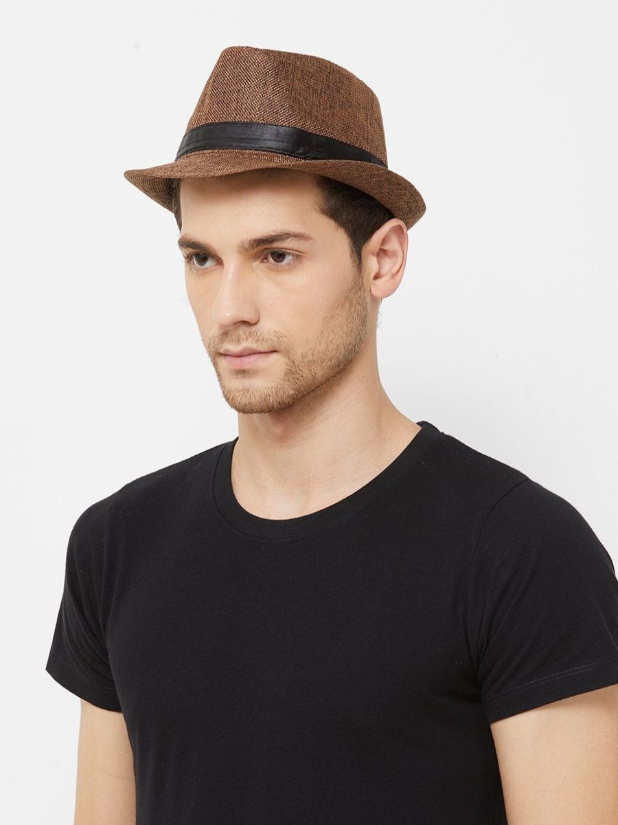 Men The Beach Company Hats | Fedora Beach Hat - Brown