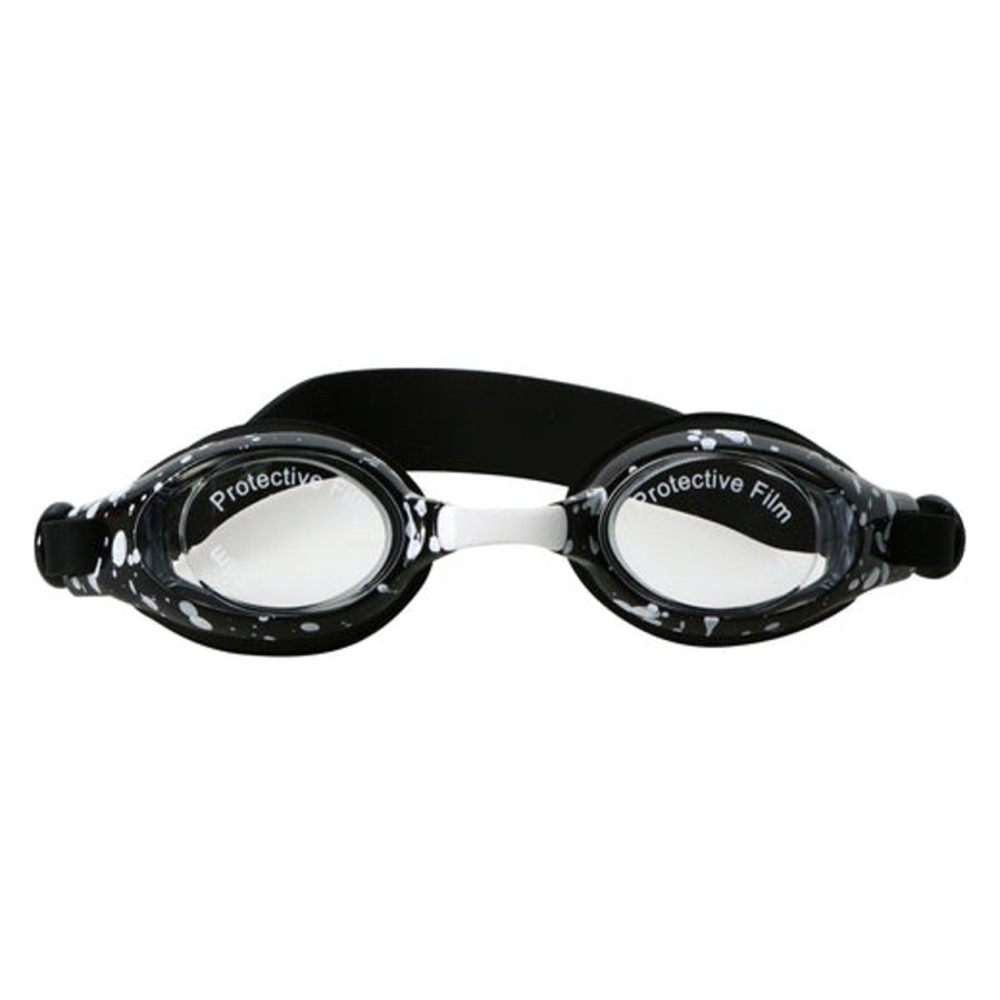 Kids HIGHFIVE Swimming Goggles | Black Splatter Printed Swim Goggles