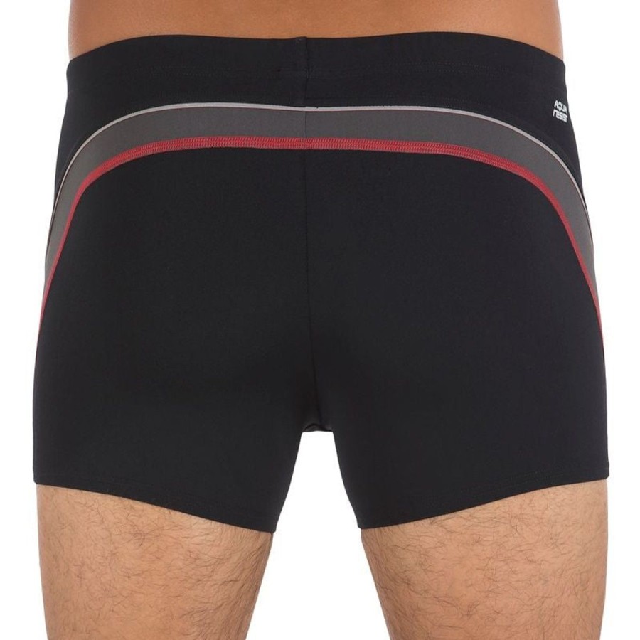 Men Decathlon Swimwear And Board Shorts | Black/ Grey Swim Shorts