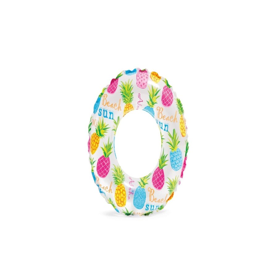 Kids The Beach Company Pool Floats & Games | Lively Print Transparent Ring Aloha