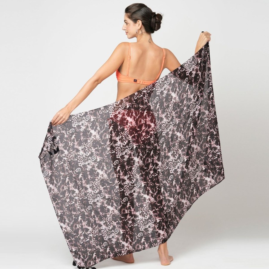 Women The Beach Company Sarongs & Pareos | Leopard Tassel Sarong