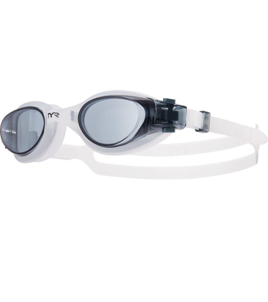 Men TYR Swimming Goggles | Vesi Swim Goggles Smoke/White