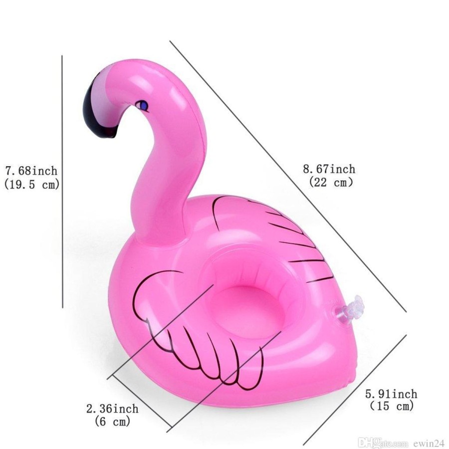 Pool Fun The Beach Company | Inflatable Flamingo Drink Holder (Pack Of 2)