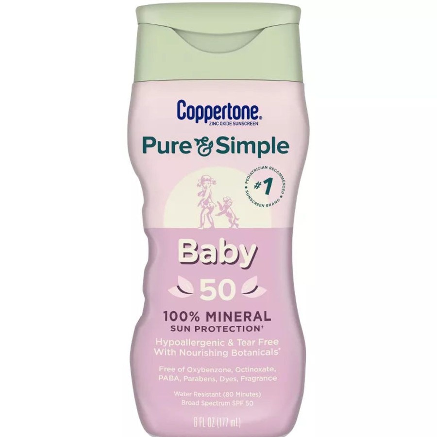 Kids Coppertone Suncare For Kids | Pure & Simple Baby Mineral Sunscreen Spf50 175Ml